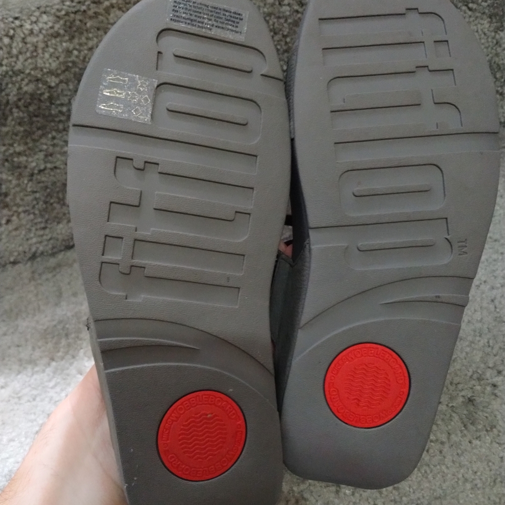 Fitflop Sparkling Gray Sandals - Picture 3 of 3